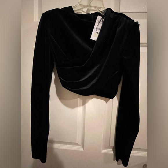 Zara Velvet Crop Top - Picture 7 of 7